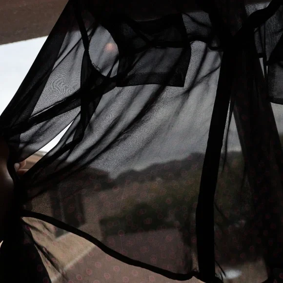 Free People Easy Rider Floral Print Sheer Button-Down Blouse XS - Picture 5 of 8